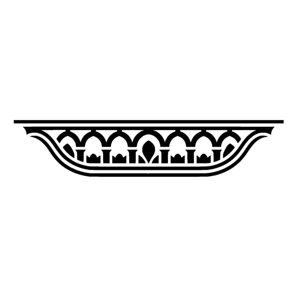 Art Deco Ornament, Geometric Border, Vintage, Pattern vector