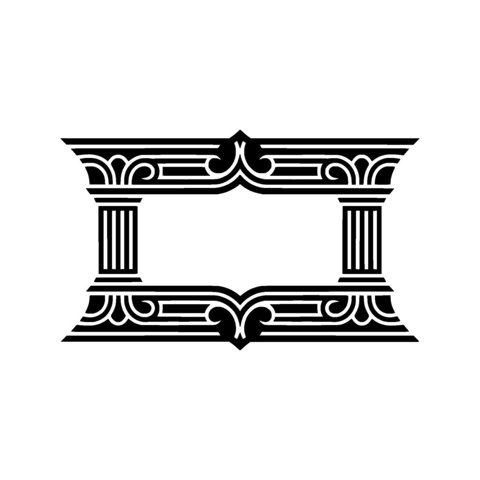 Art Deco Frame, Elegant Border, Vintage, Decorative Element - Ornamentation vector