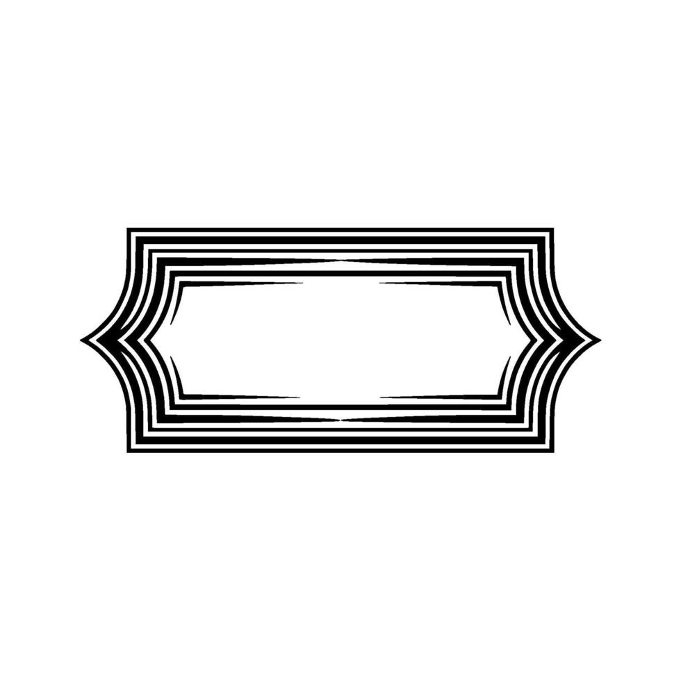 Geometric Deco Border, Minimalist, Stripes vector