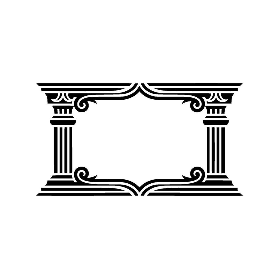 Elegant Classical Frame, Vintage, Decorative Border vector