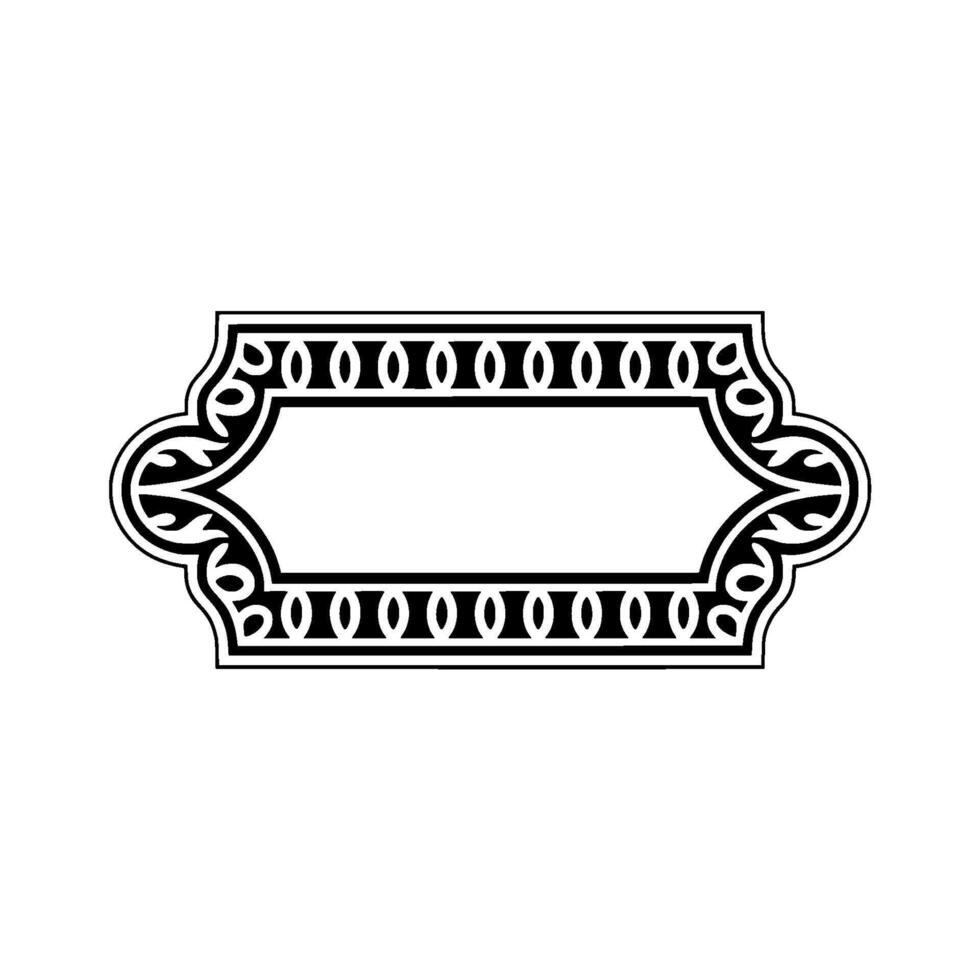 Ornate Vintage Frame, Elegant Border vector