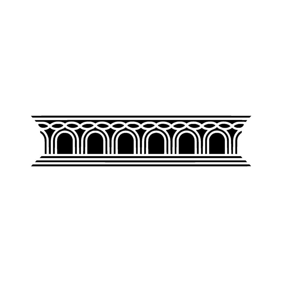 Elegant Archway Border, Classical, Minimalist Style vector
