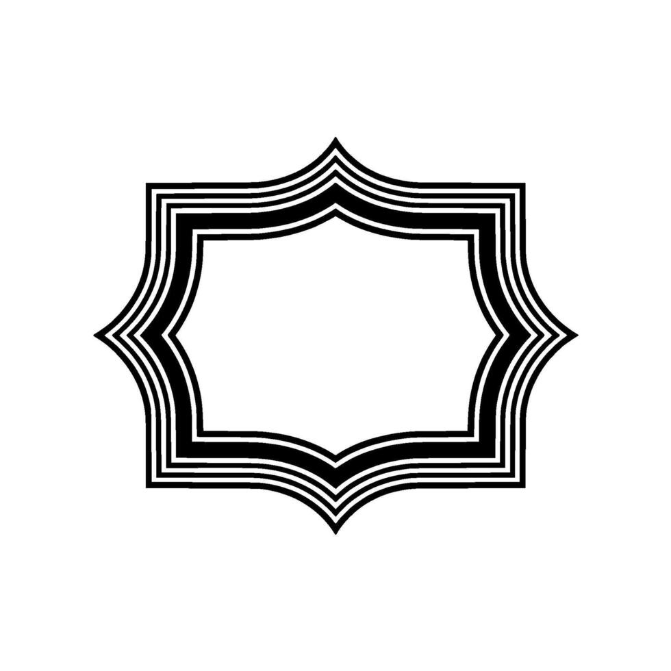 Geometric Frame, Minimalist, Abstract Outline, Modern vector