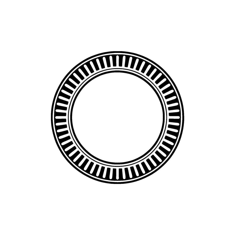 Minimalist Circular Emblem, Vintage Style vector