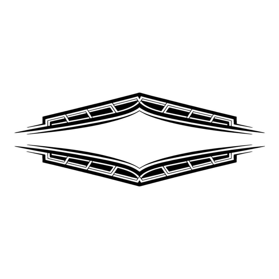 Geometric Tribal Border, Modern Element, Abstract vector