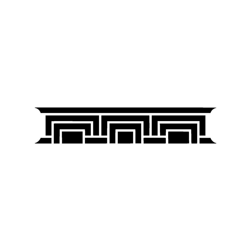 Geometric Deco Border, Minimalist, Elegant Ornament vector
