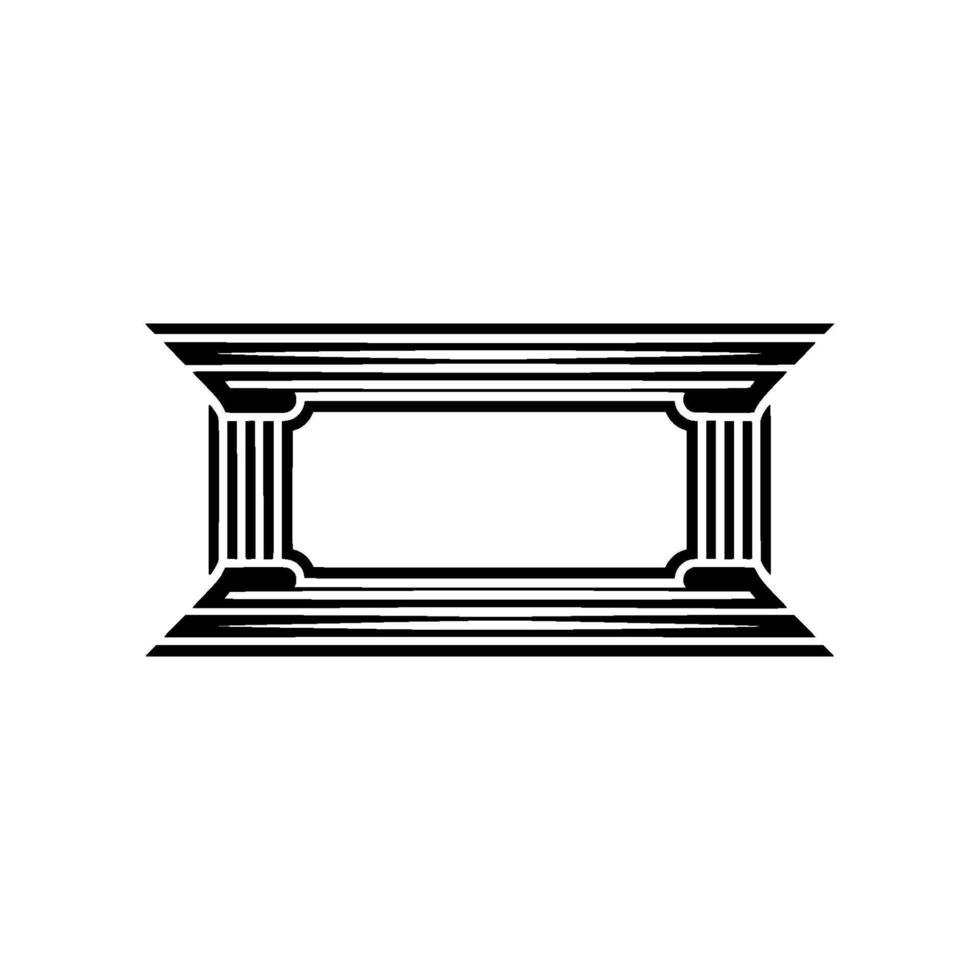 Geometric Temple Frame, Minimalist, Minimalism vector