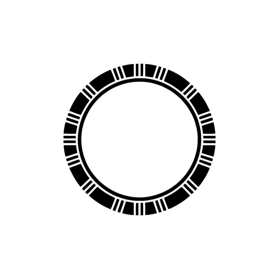 Minimalist Circular Emblem, Geometric, Modern, Shape vector