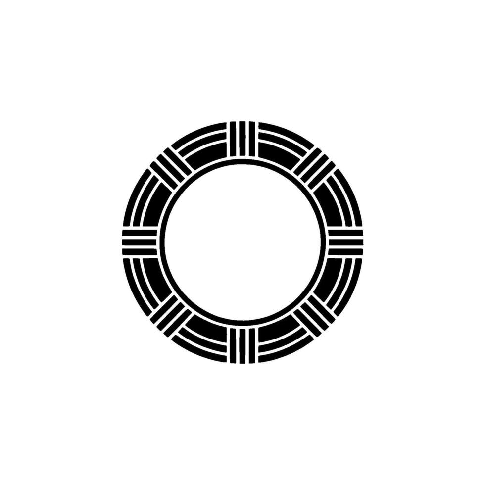 Geometric Circle Emblem, Minimalist, Circular Motif - Composition vector