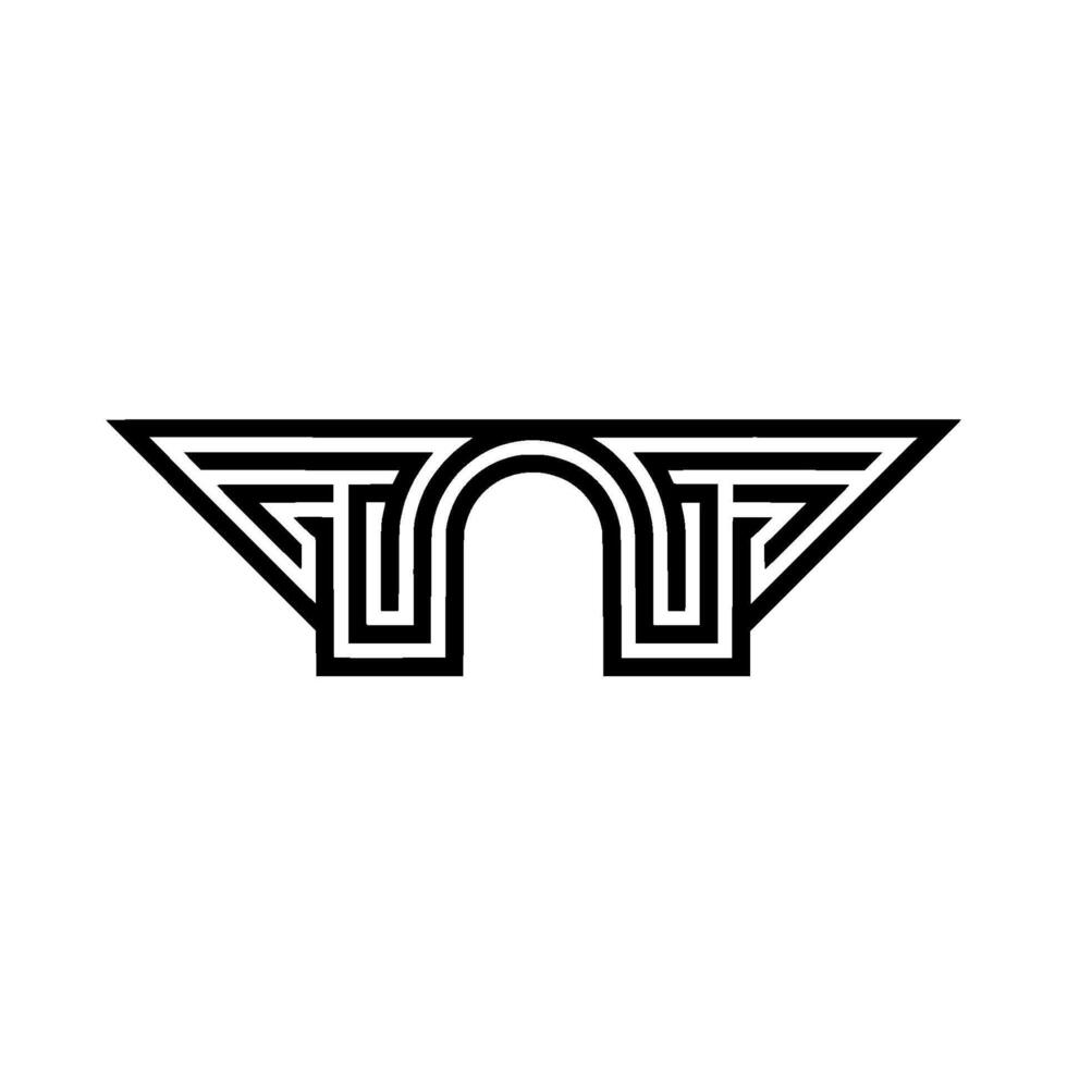 Geometric Archway, Minimalist, Abstract Symbol vector