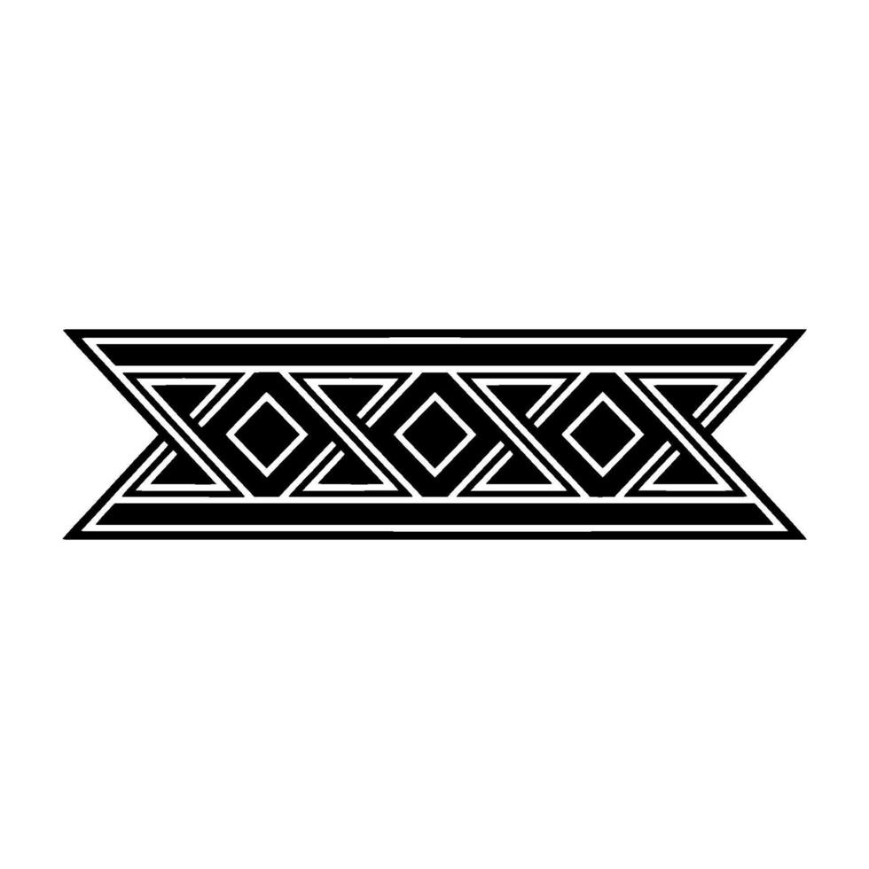 Geometric Deco Border, Minimalist, Triangular vector