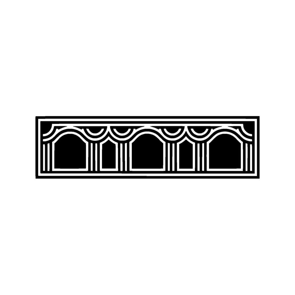 Geometric Archway, Deco Silhouette, Minimalist vector