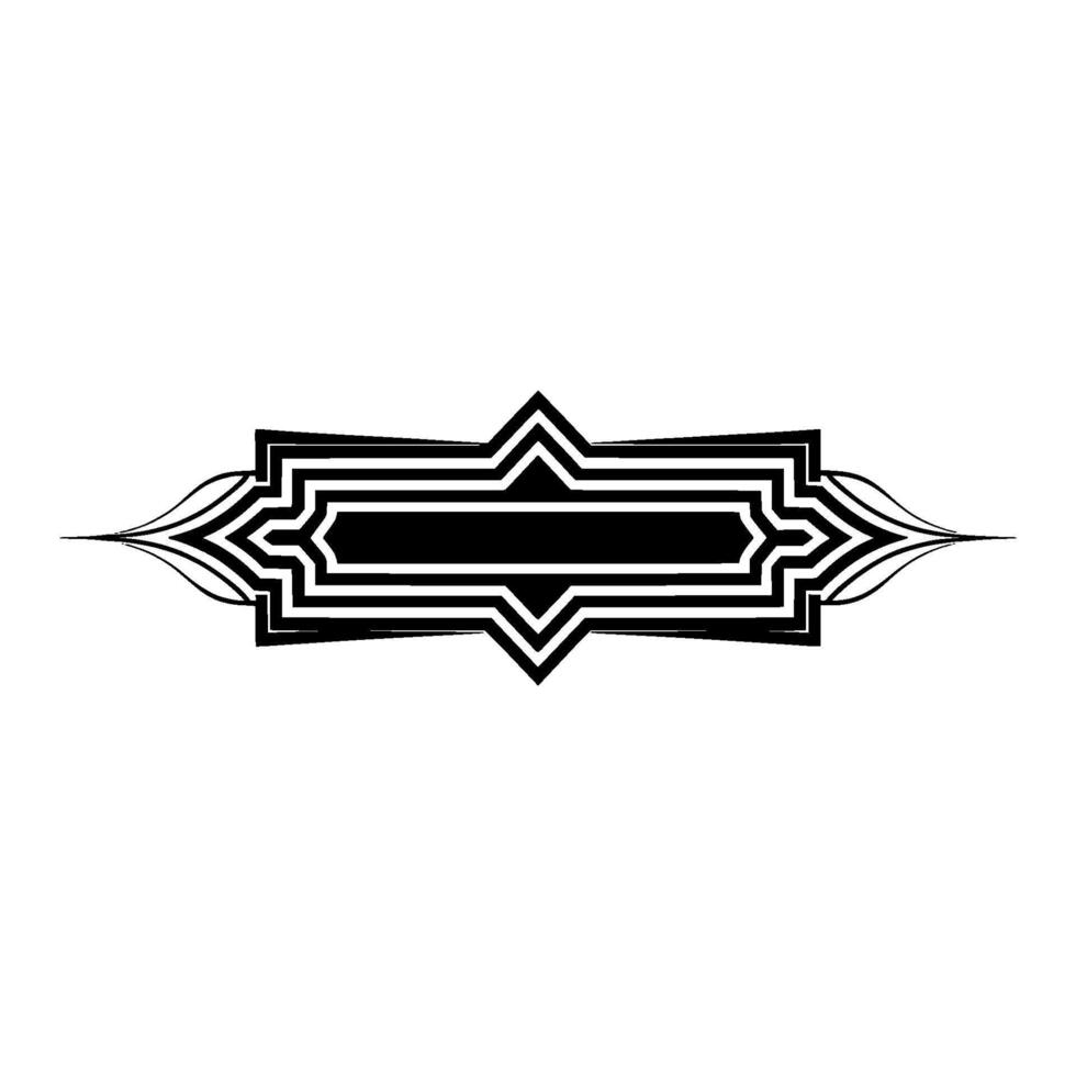 Art Deco Border Element, Elegant, Vintage Style, Geometric vector
