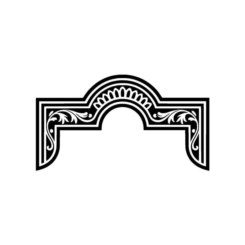 Ornate Archway, Vintage, Elegant Border, Arch vector