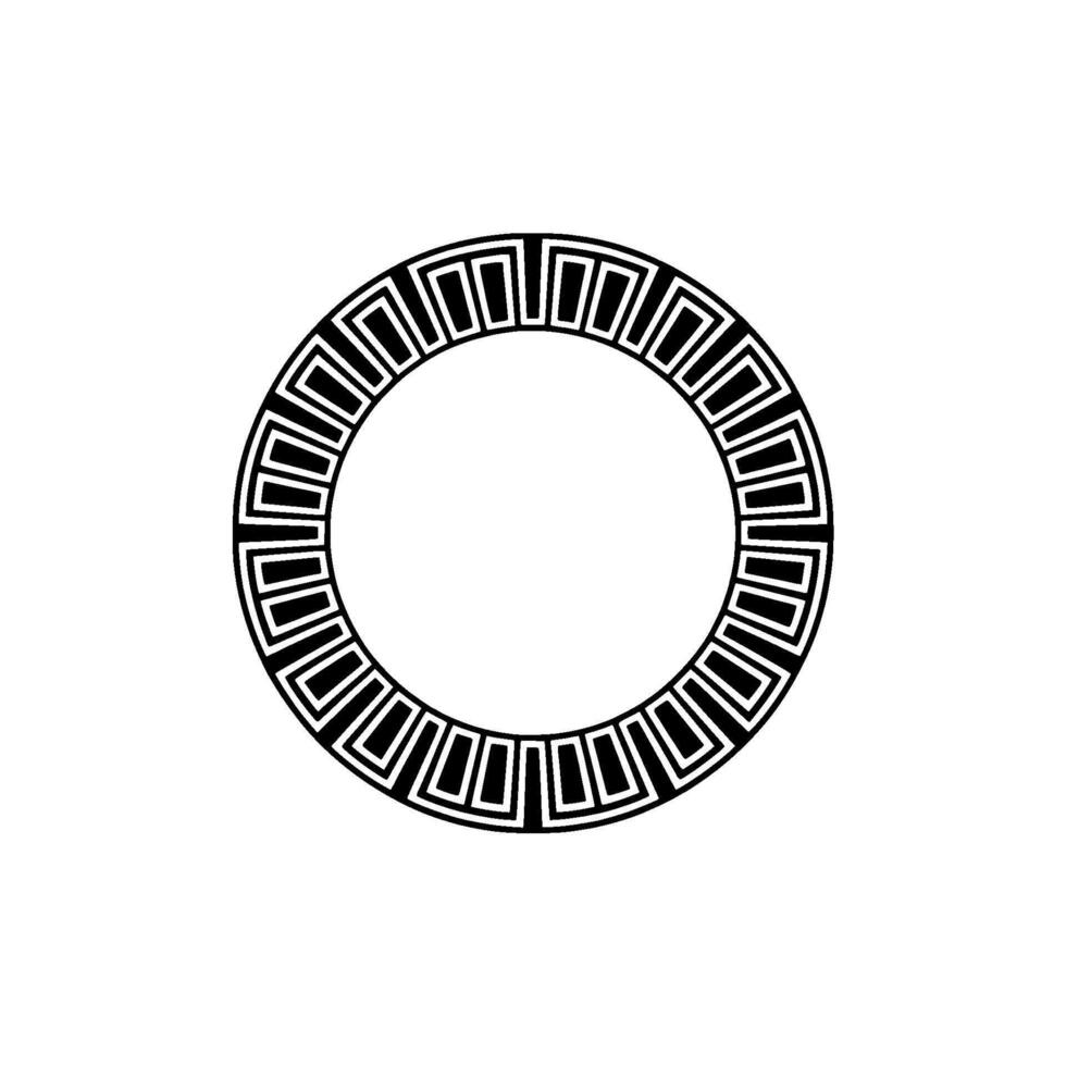 Geometric Circle Frame, Minimalist, Circular Motif - Retro vector