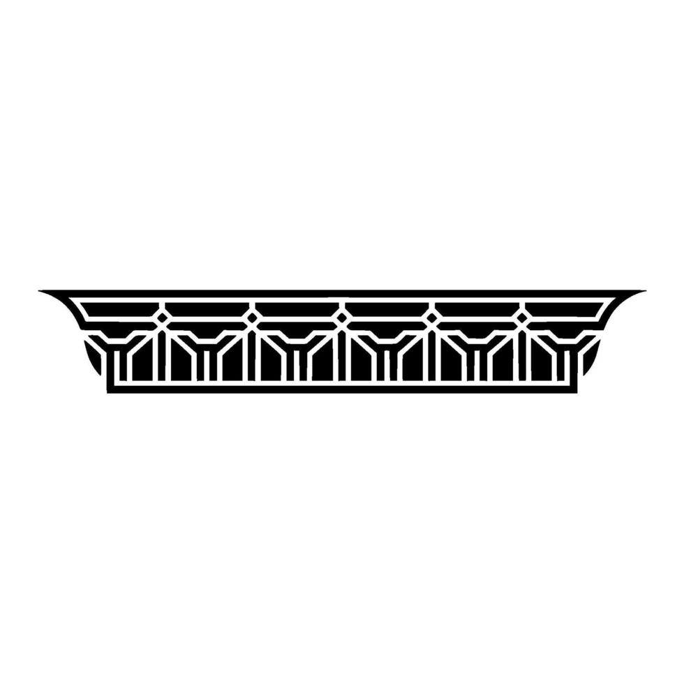 Art Deco Ornament Border, Geometric - Linear vector