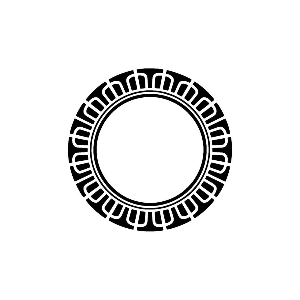 Geometric Circle Frame, Intricate, Minimalist Aesthetic vector