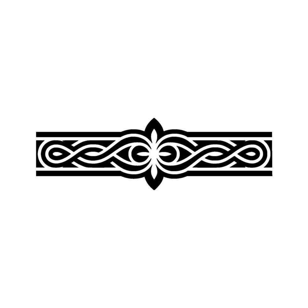 Intricate Celtic Border, Elegant, Vintage Motif, Ornament vector