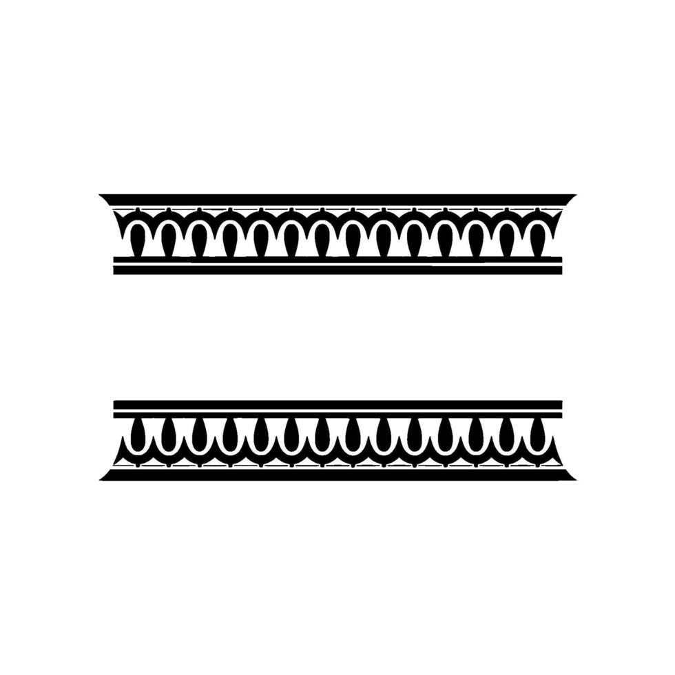 Elegant Classical Border Elements, Minimalist vector