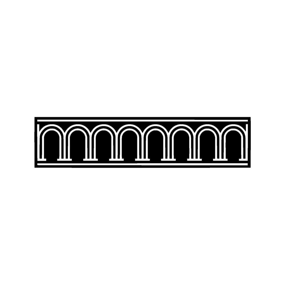 Geometric Archway, Minimalist, Serene Composition vector