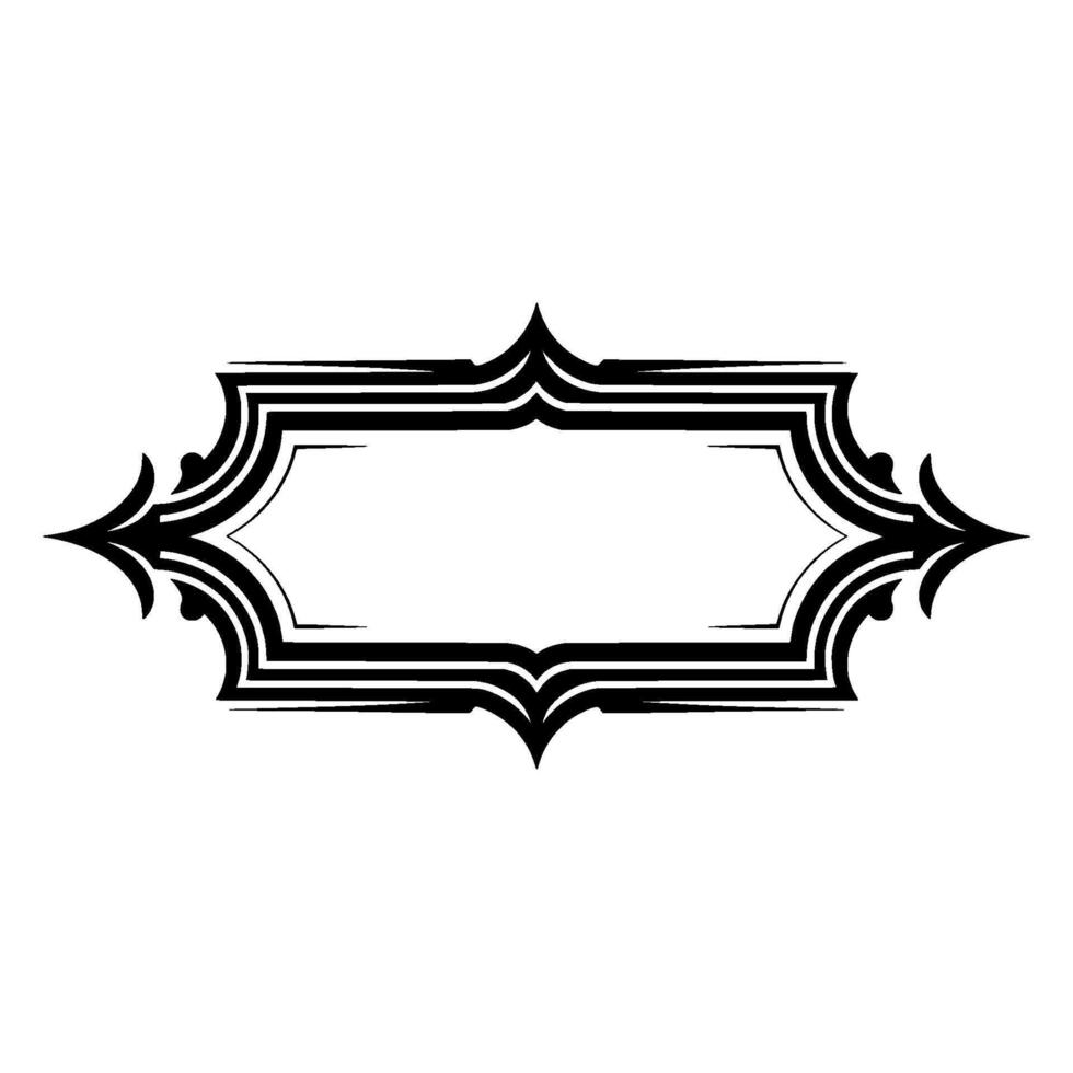 Intricate Deco Frame, Elegant Border, Vintage, Ornamental vector