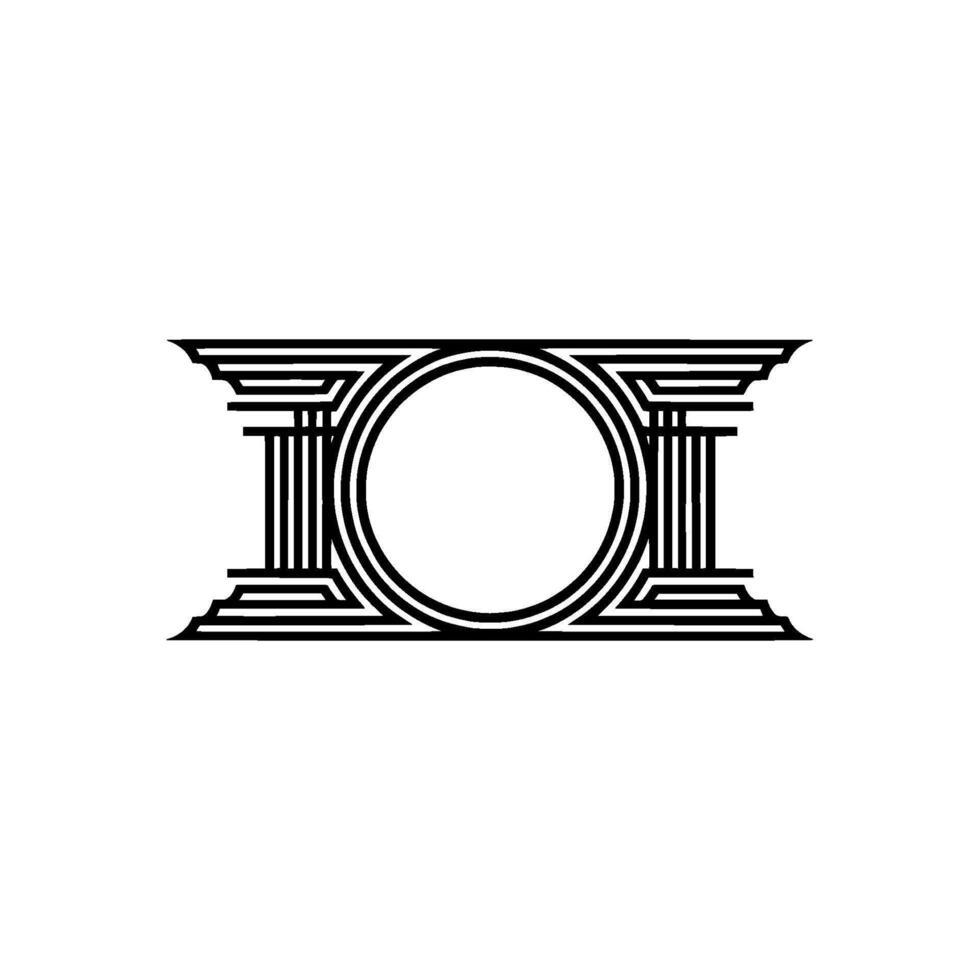 Geometric Archway, Art Deco Emblem, Minimalist, Artdeco vector
