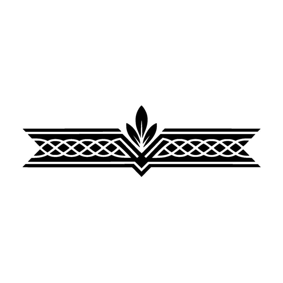 Elegant Celtic Ornament Border, Vintage Element vector