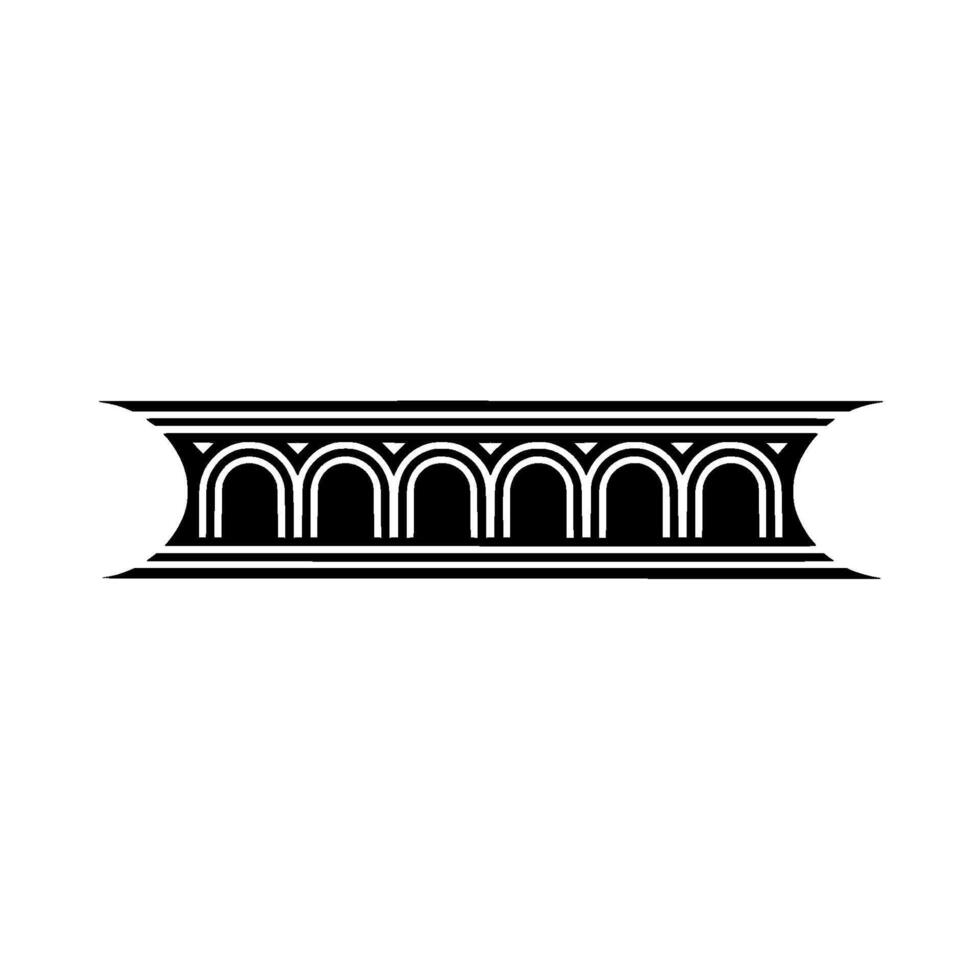 Art Deco Archway, Elegant Ornament, Vintage vector