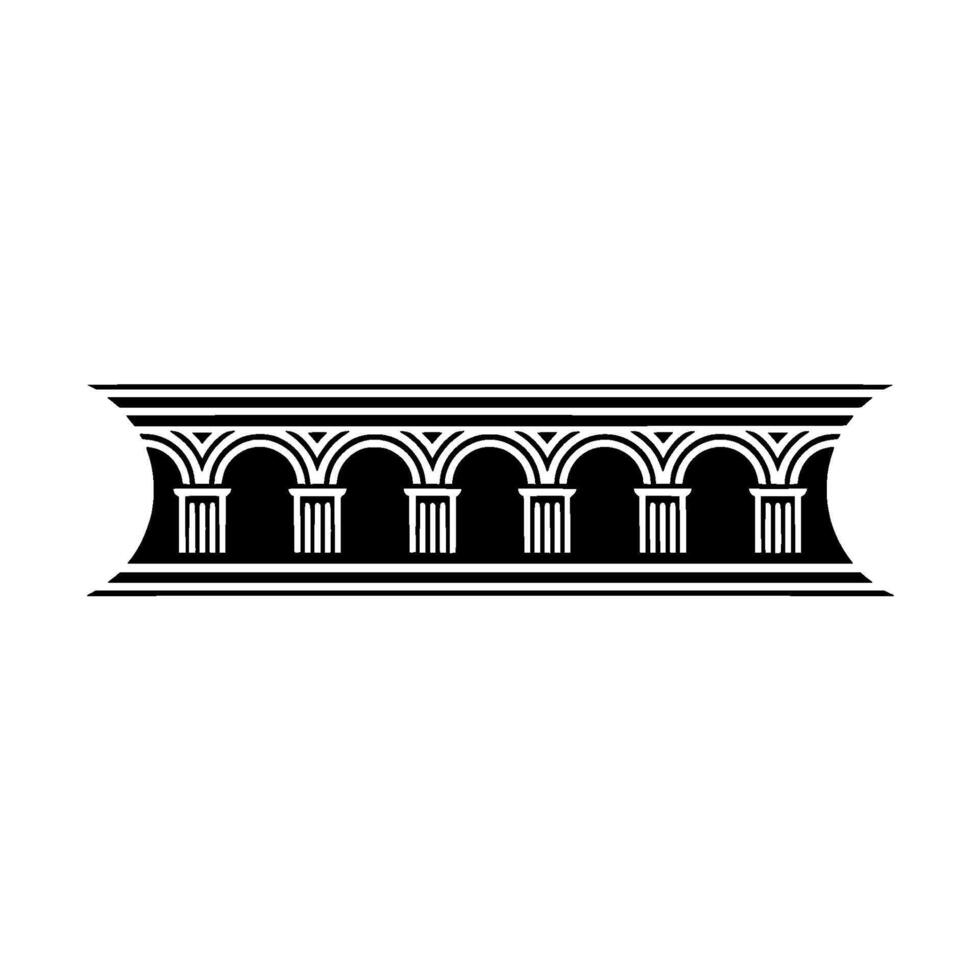 Geometric Archway, Classic, Minimalist Ornamentation vector