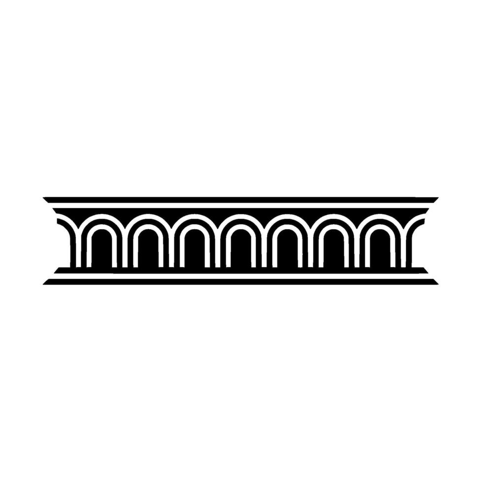 Geometric Archway Border, Art Deco Style vector
