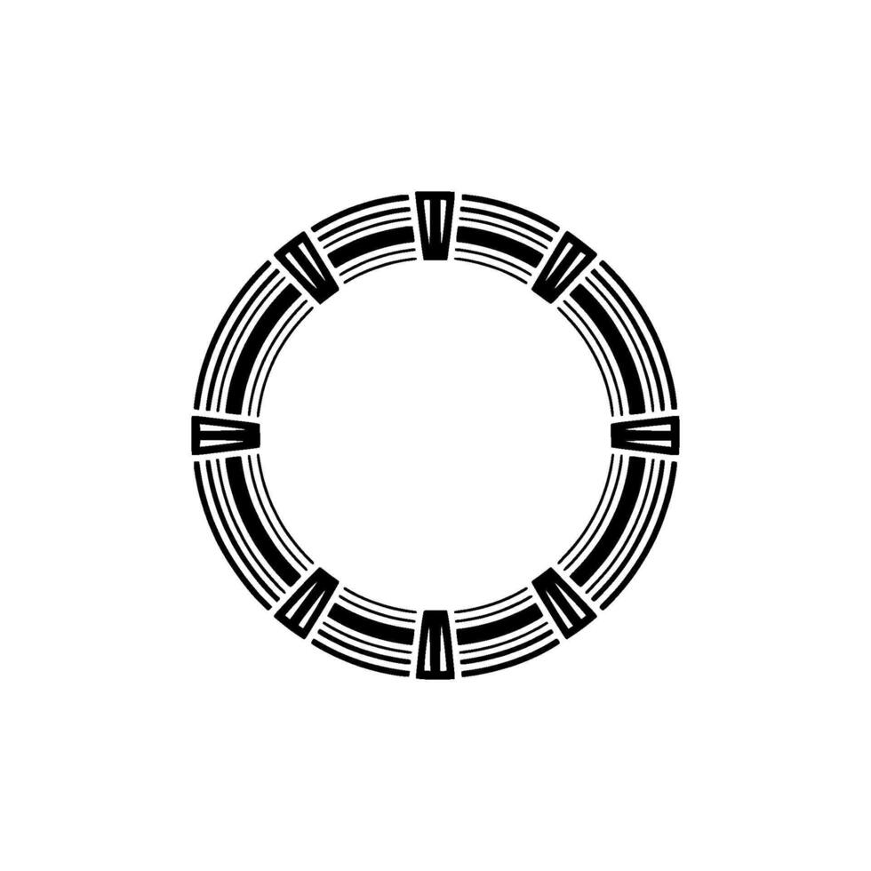 Geometric Circle, Minimalist, Abstract Pattern, Modern Emblem vector