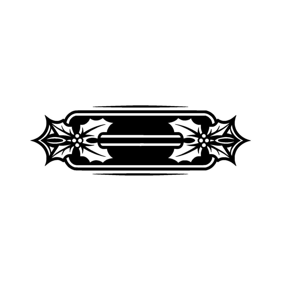 Vintage Hestia Ornament, Elegant Border vector