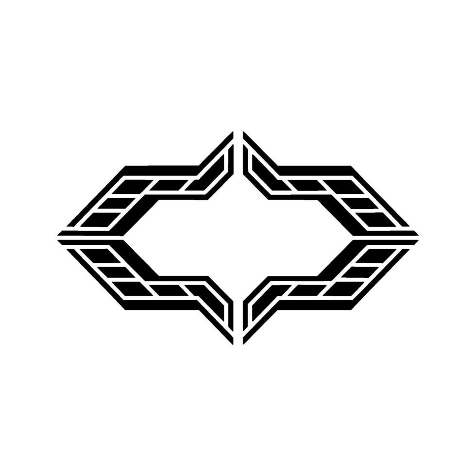 Geometric Diamond Emblem, Modern Abstract vector
