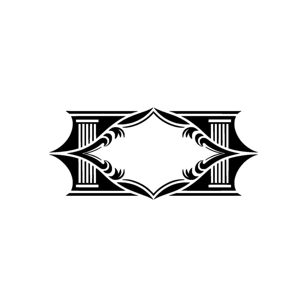 Art Deco Ornament, Geometric Frame, Vintage Elegance vector