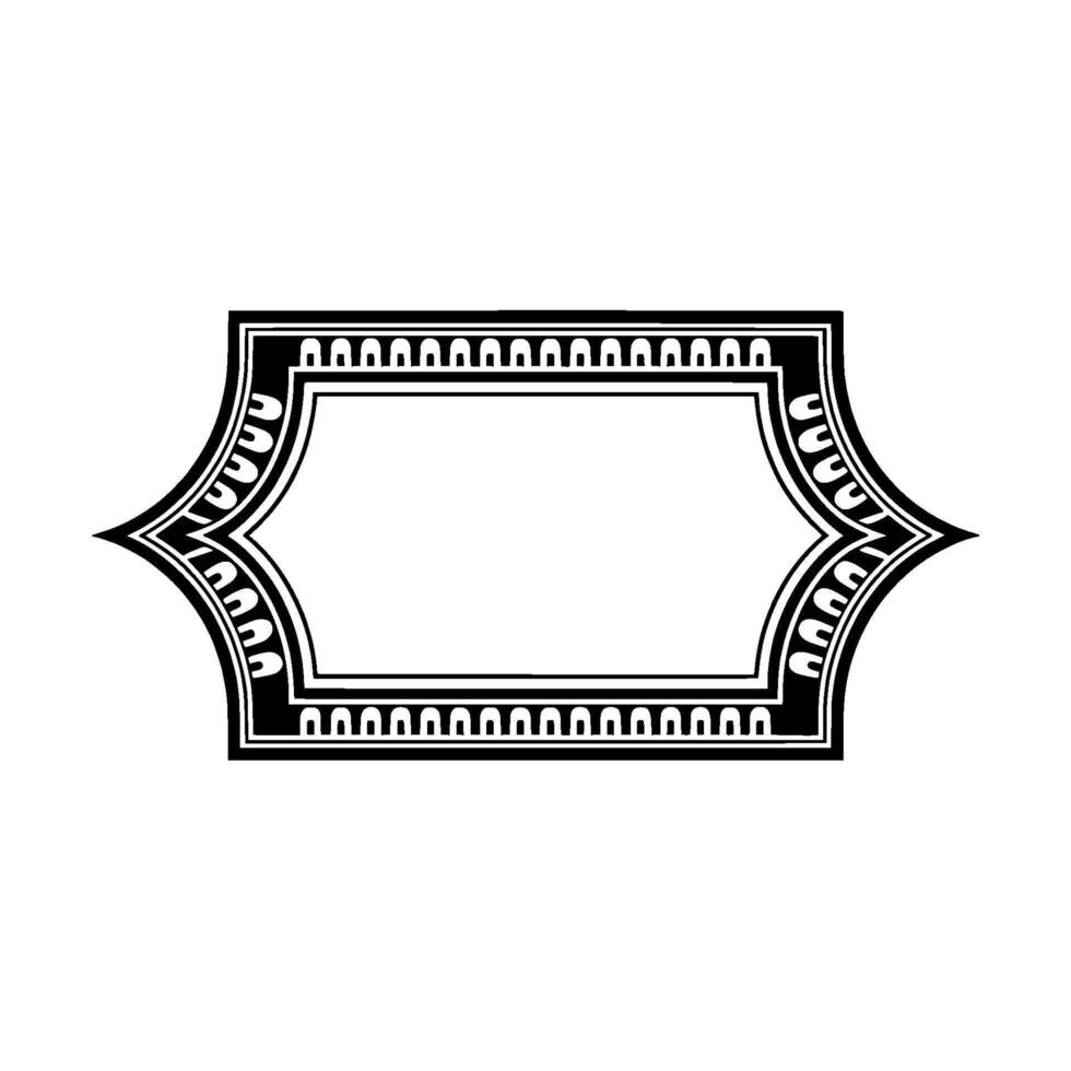 Art Deco Frame, Geometric Ornamentation, Vintage Elegance - Pattern vector