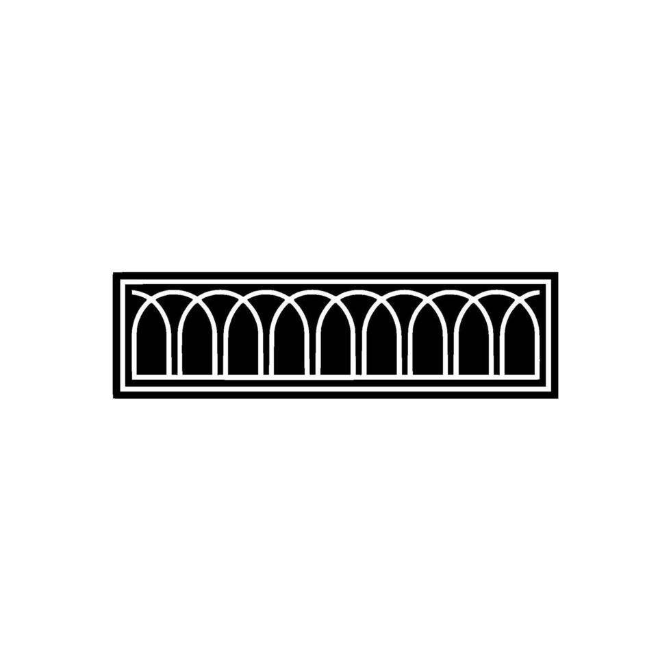 Geometric Archway, Minimalist, Elegant Silhouette vector