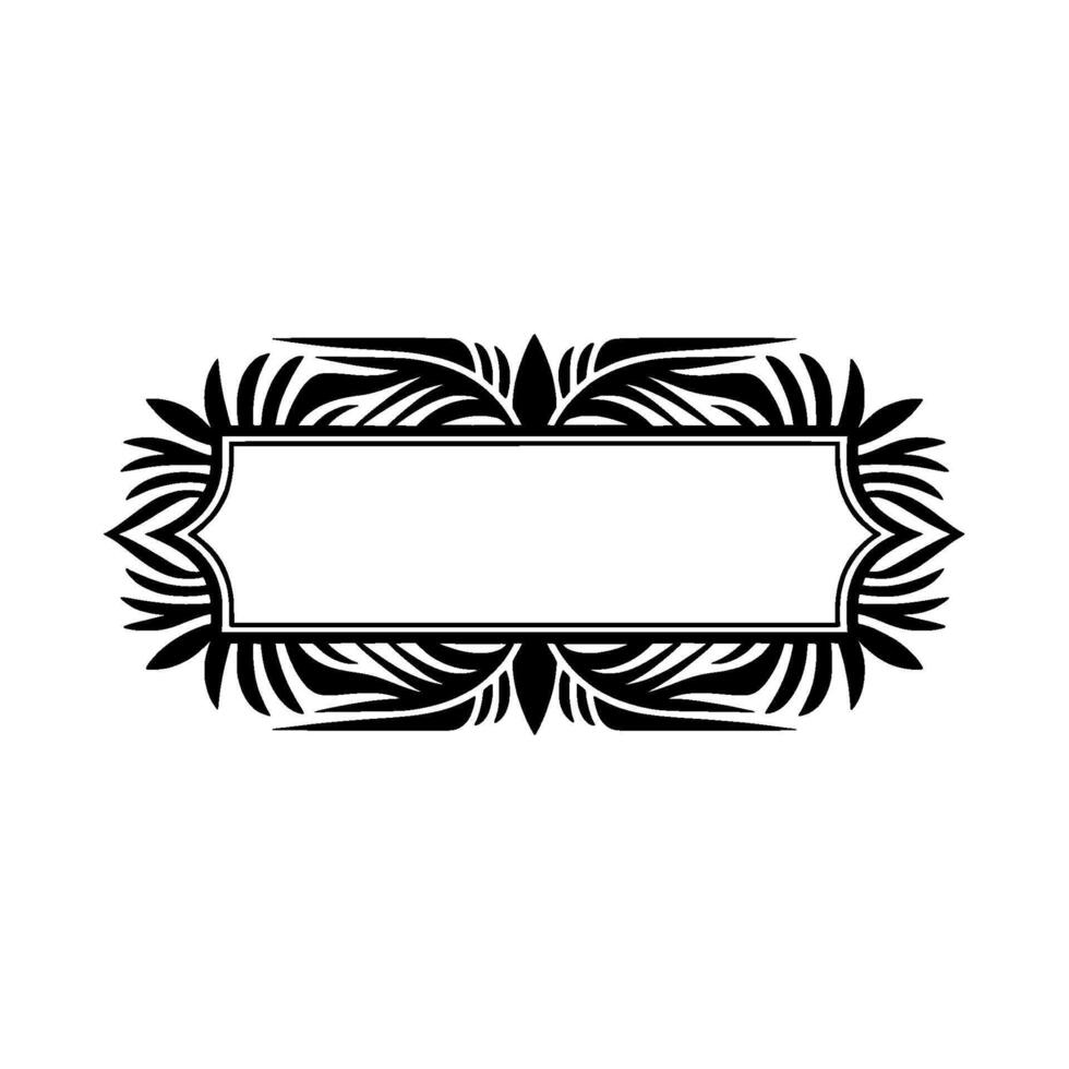 Elegant Botanical Frame, Minimalist, Ornament vector
