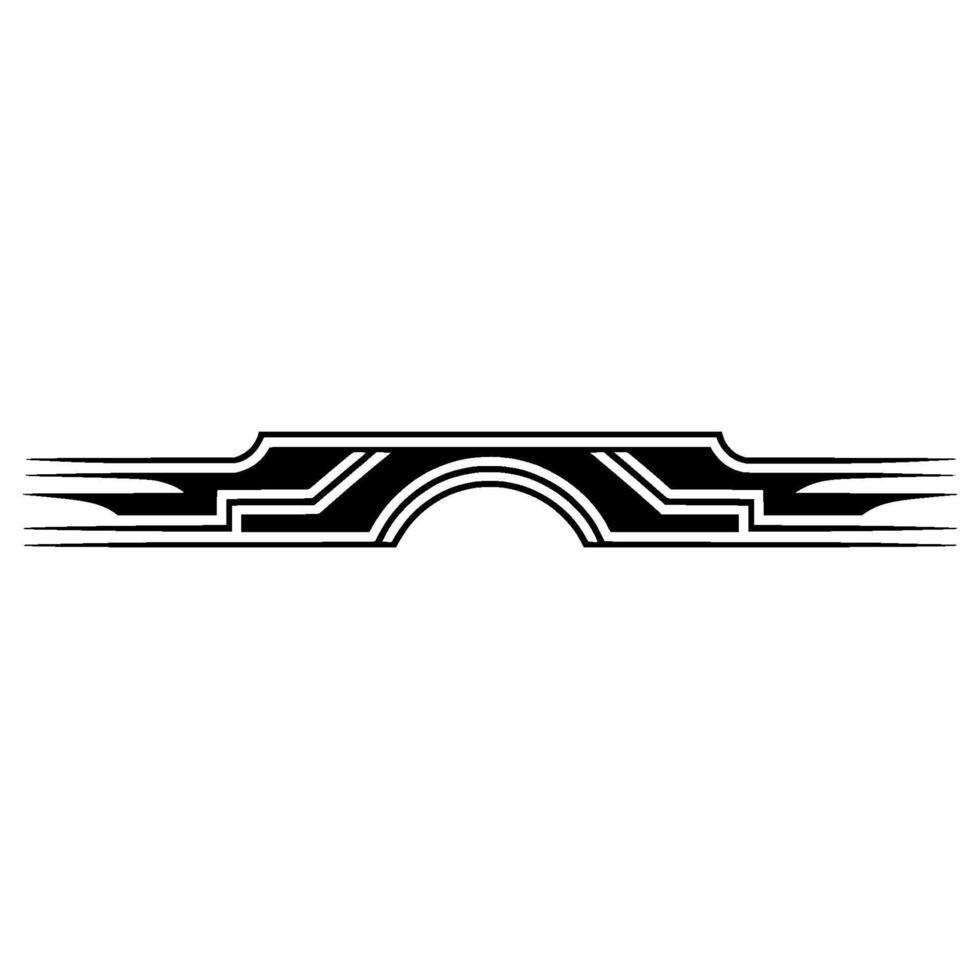 Geometric Tribal Border, Vintage Style, Minimalist vector
