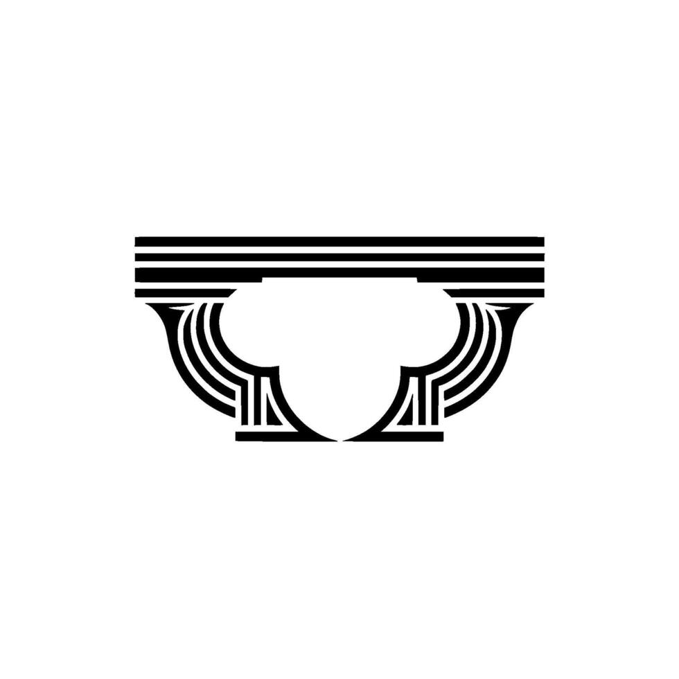 Geometric Archway, Streamlined, Minimalist vector