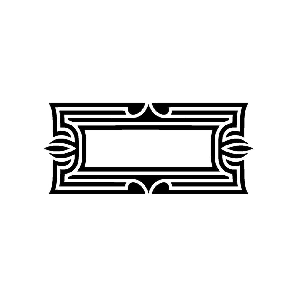 Art Deco Frame, Elegant Border, Vintage, Minimalist Ornamentation - Pattern vector