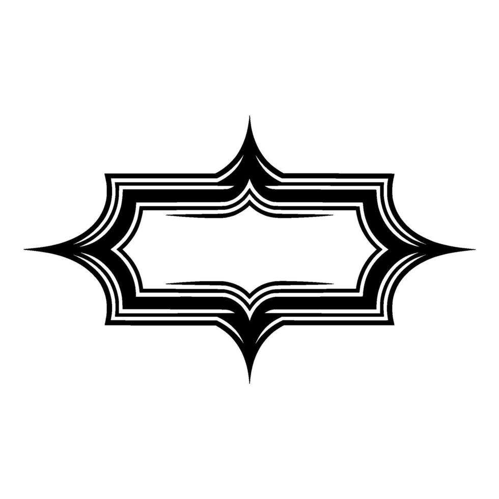 Geometric Ornament, Minimalist Frame, Abstract vector