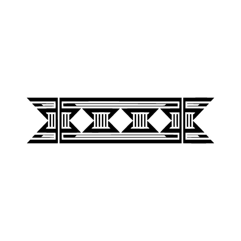Geometric Deco Border, Minimalist, Illustration vector
