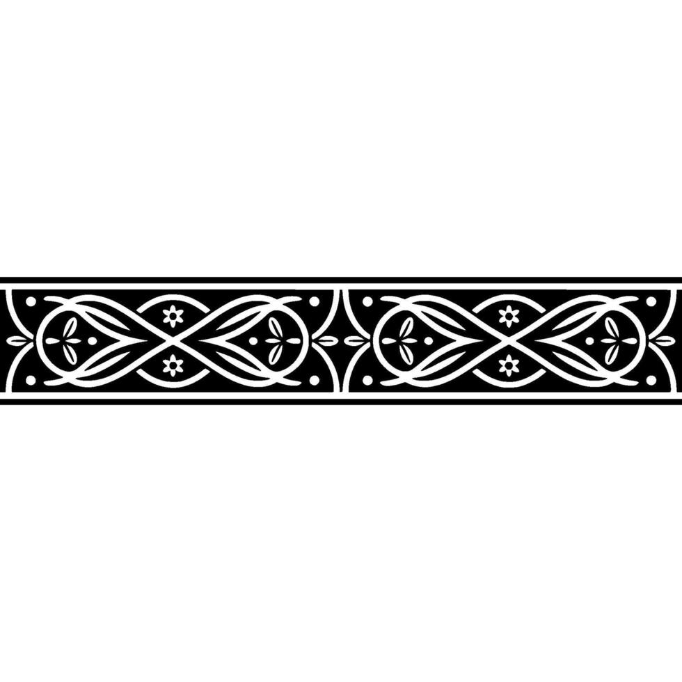 Intricate Celtic Border, Vintage Ornamentation, Elegant vector
