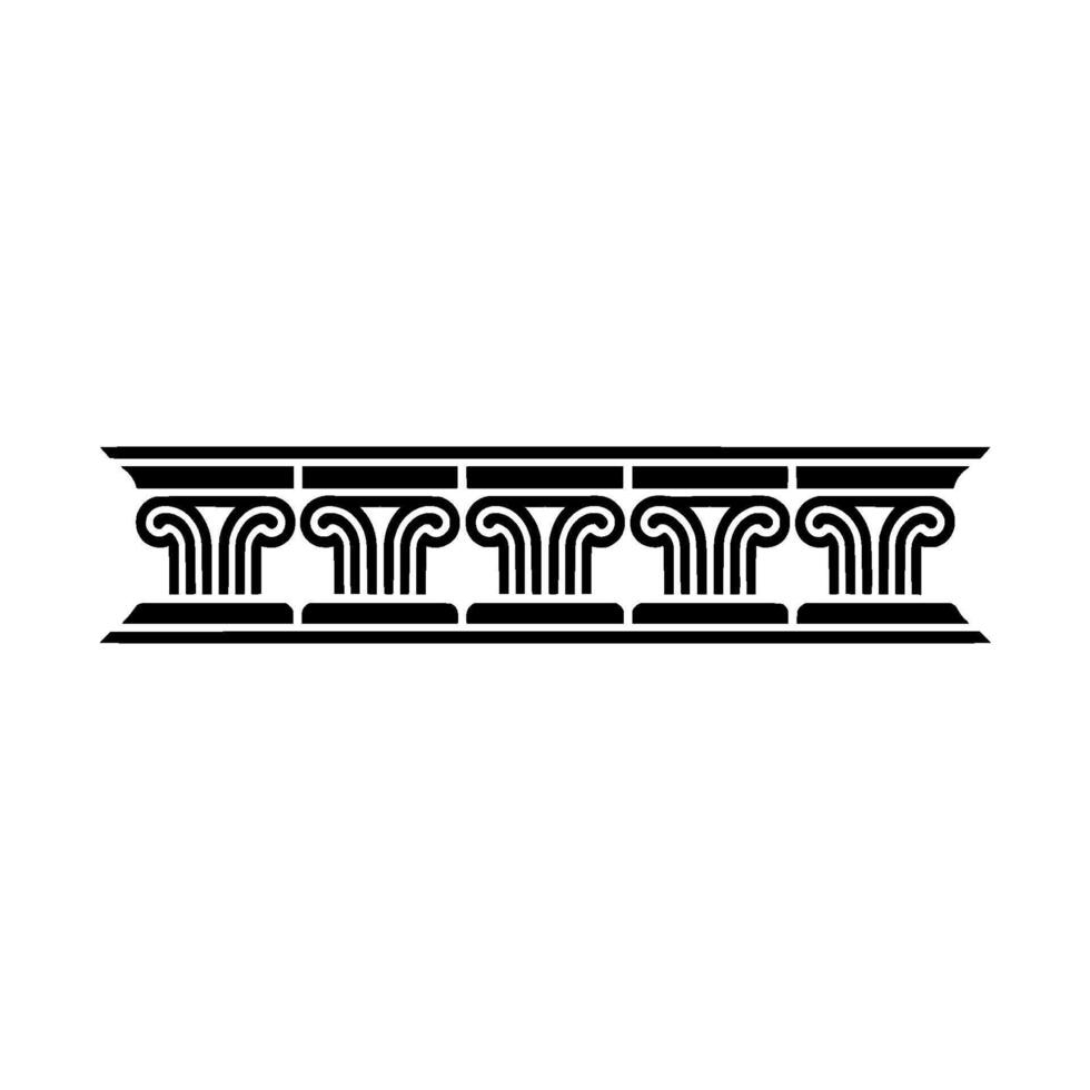 Geometric Classical Border, Minimalist vector