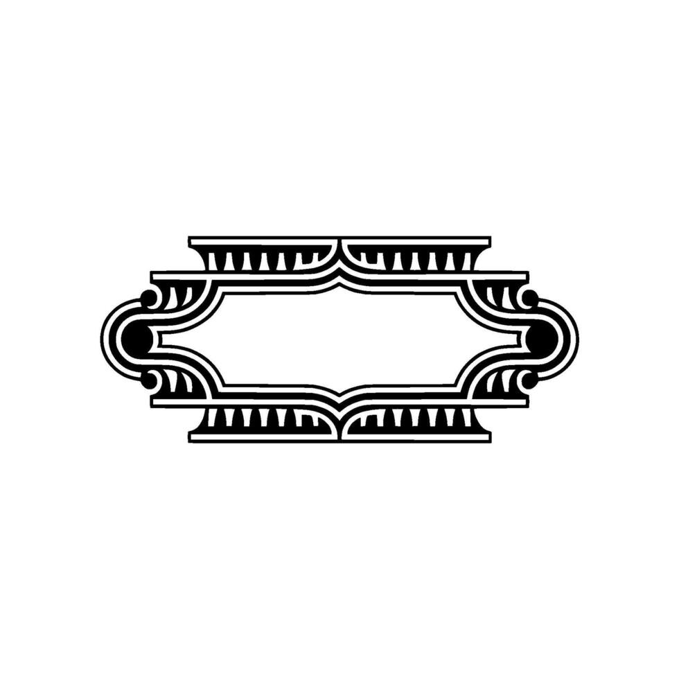 Art Deco Frame, Elegant Ornament, Vintage - Retro vector