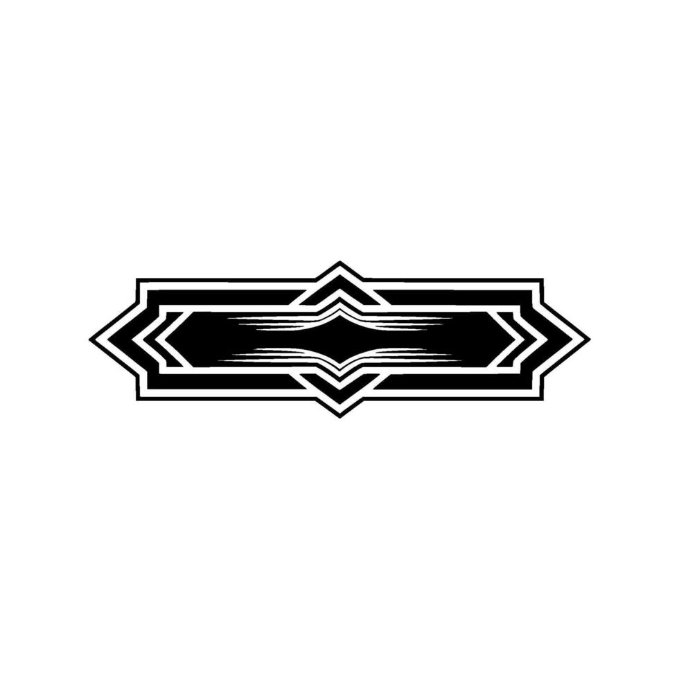 Art Deco Emblem, Geometric , Vintage Style, Retro vector