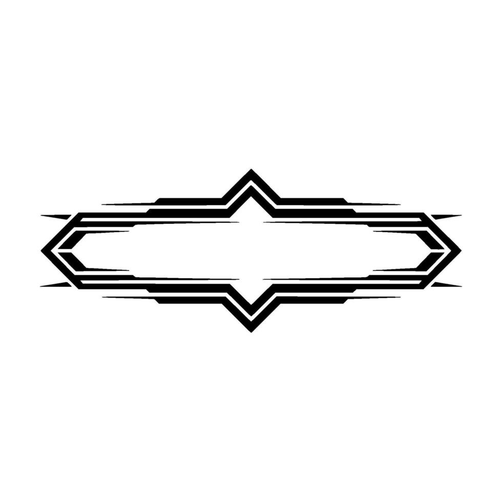 Geometric Deco Border, Minimalist , Vintage Aesthetic, Frame vector