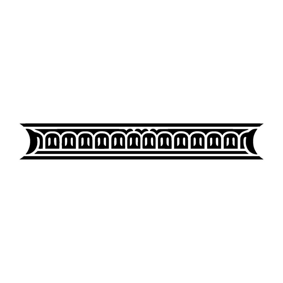 Ornate Black Border, Stylized Decorative Element vector