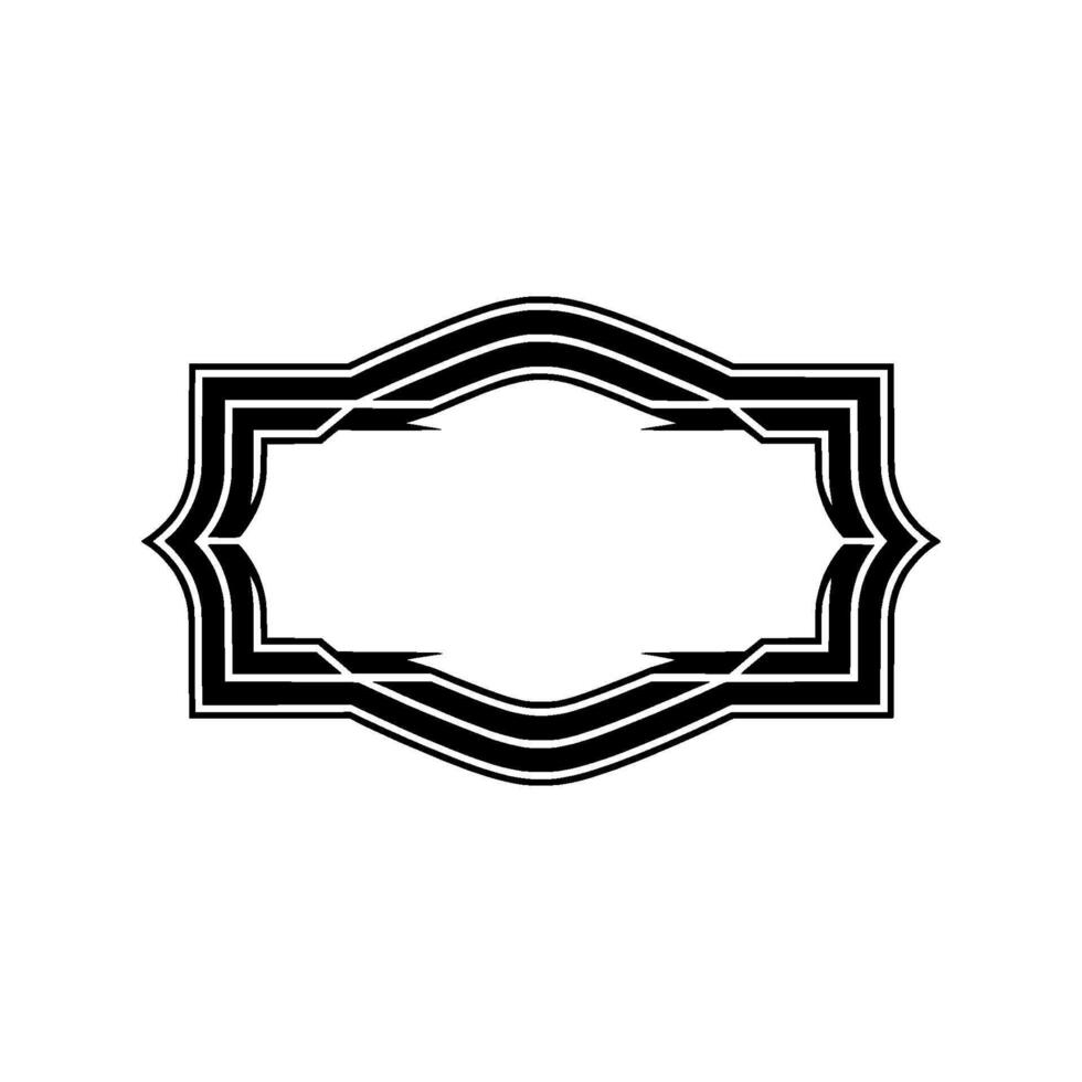 Geometric Deco Frame, Minimalist, Composition vector