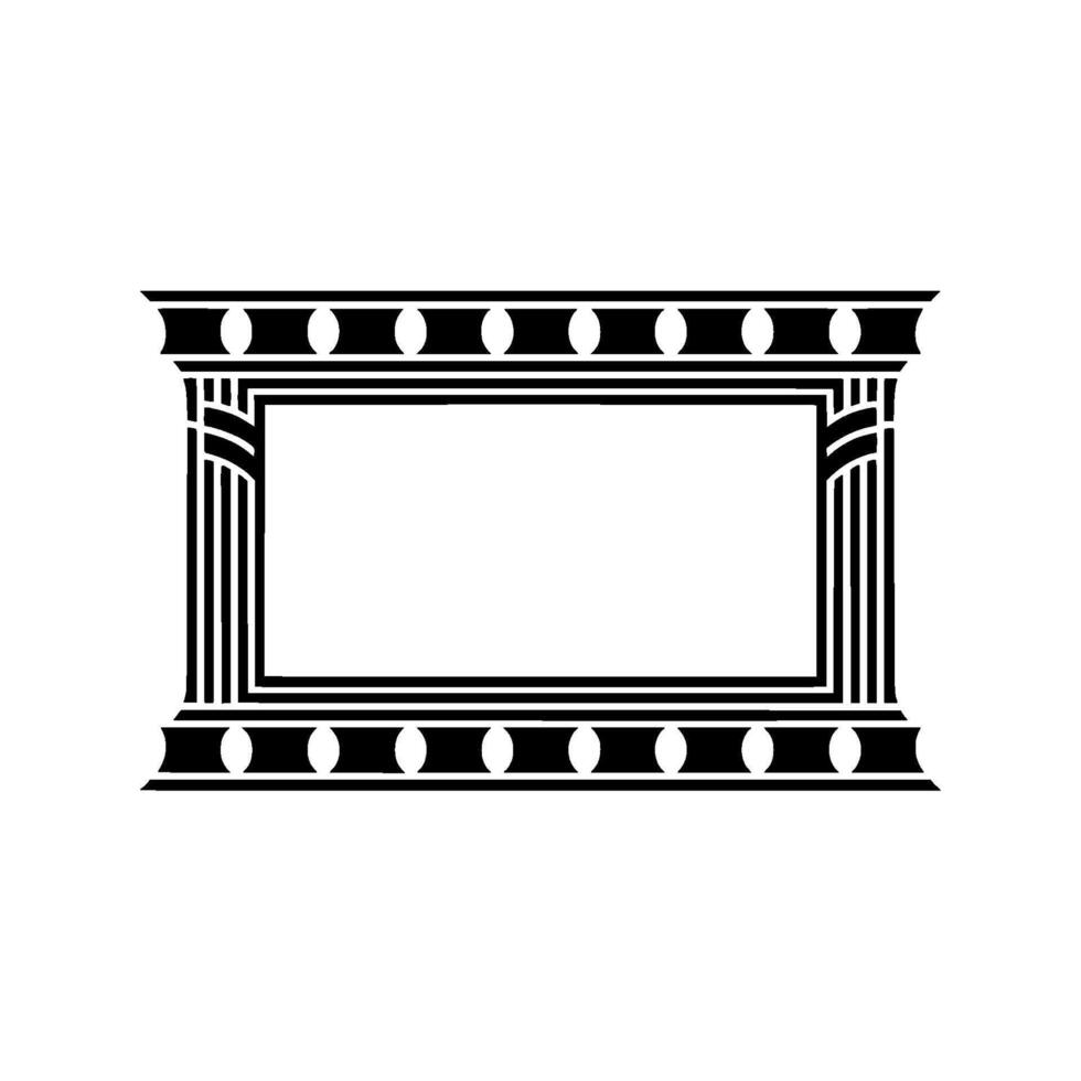 Art Deco Frame, Geometric Ornamentation, Vintage - Pattern vector